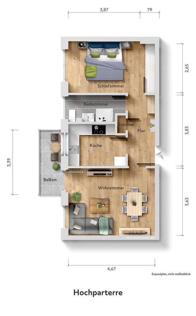 Prodej bytu 2+1 50 m², Mariendorf, Berlín Prodej bytu 2+1 50 m², Mariendorf, Berlín