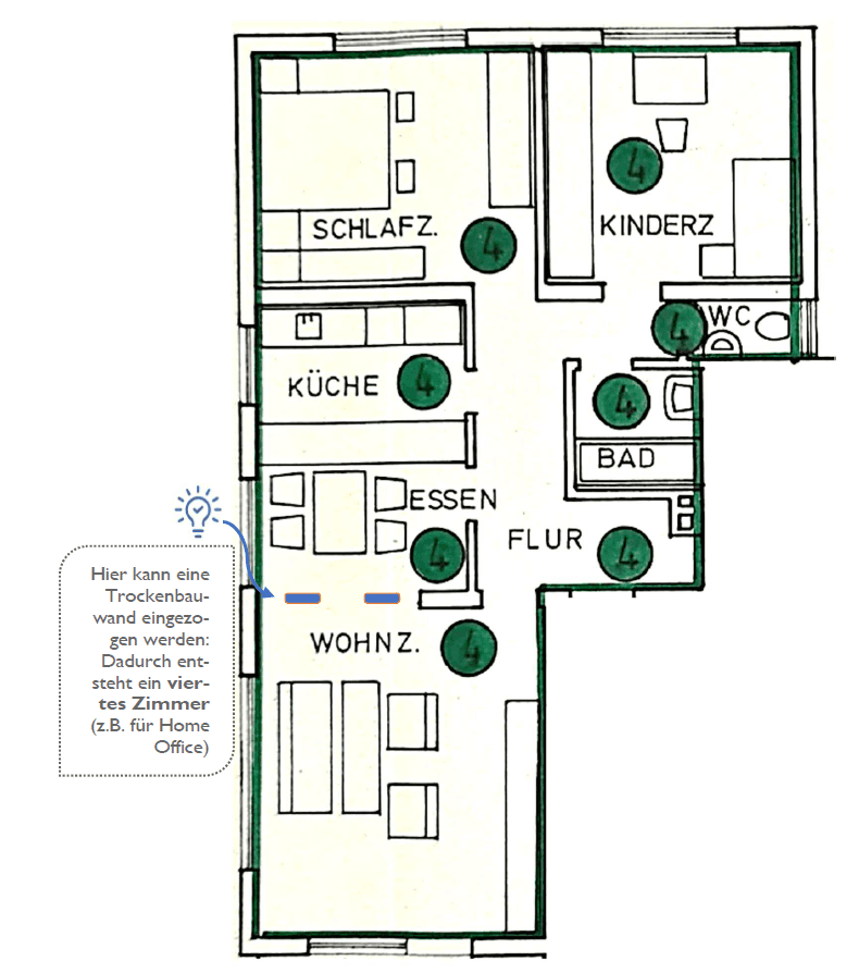 Prodej bytu 3+1 83 m², Brühlstr. 13, Beuren, Bádensko-Württembersko Prodej bytu 3+1 83 m², Brühlstr. 13, Beuren, Bádensko-Württembersko
