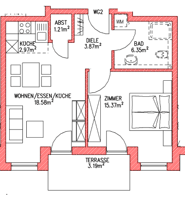 Pronájem bytu 2+1 50 m², Göthestraße, Müllheim im Markgräflerland, Bádensko-Württembersko Pronájem bytu 2+1 50 m², Göthestraße, Müllheim im Markgräflerland, Bádensko-Württembersko