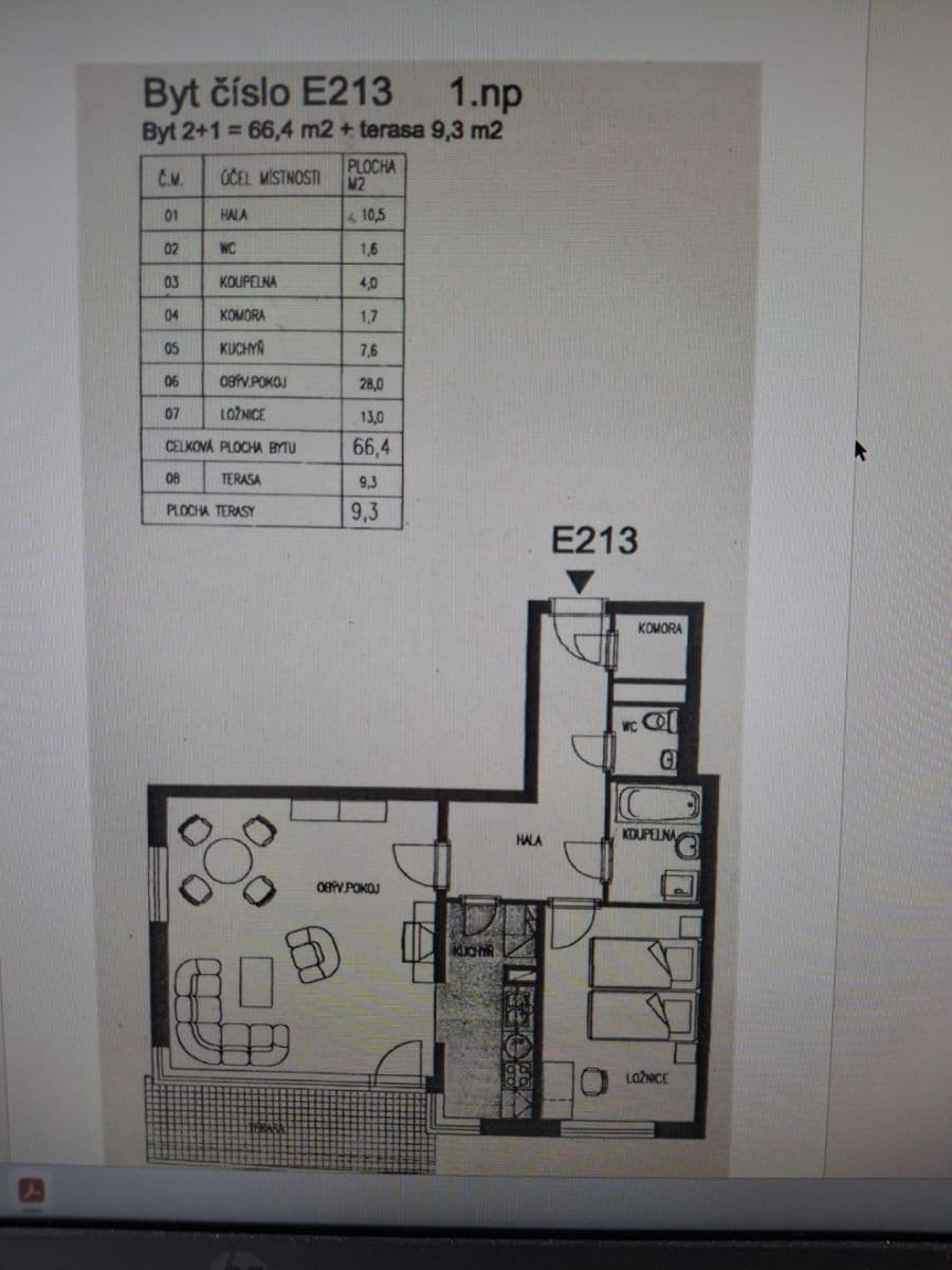 Prodej bytu 2+1 66 m², Harmonická, Praha, Praha Prodej bytu 2+1 66 m², Harmonická, Praha, Praha