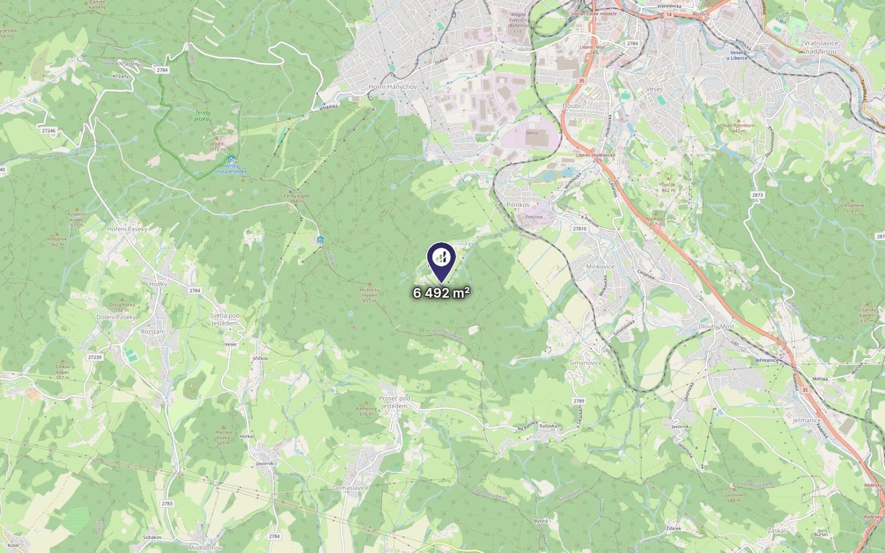 Prodej pozemku 6.492 m², Liberec, Liberecký kraj Prodej pozemku 6.492 m², Liberec, Liberecký kraj