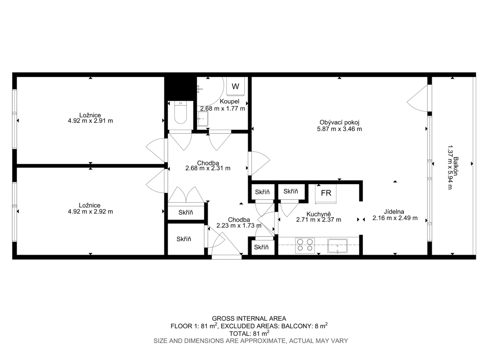 Prodej bytu 3+1 76 m², Kukelská, Praha, Praha Prodej bytu 3+1 76 m², Kukelská, Praha, Praha