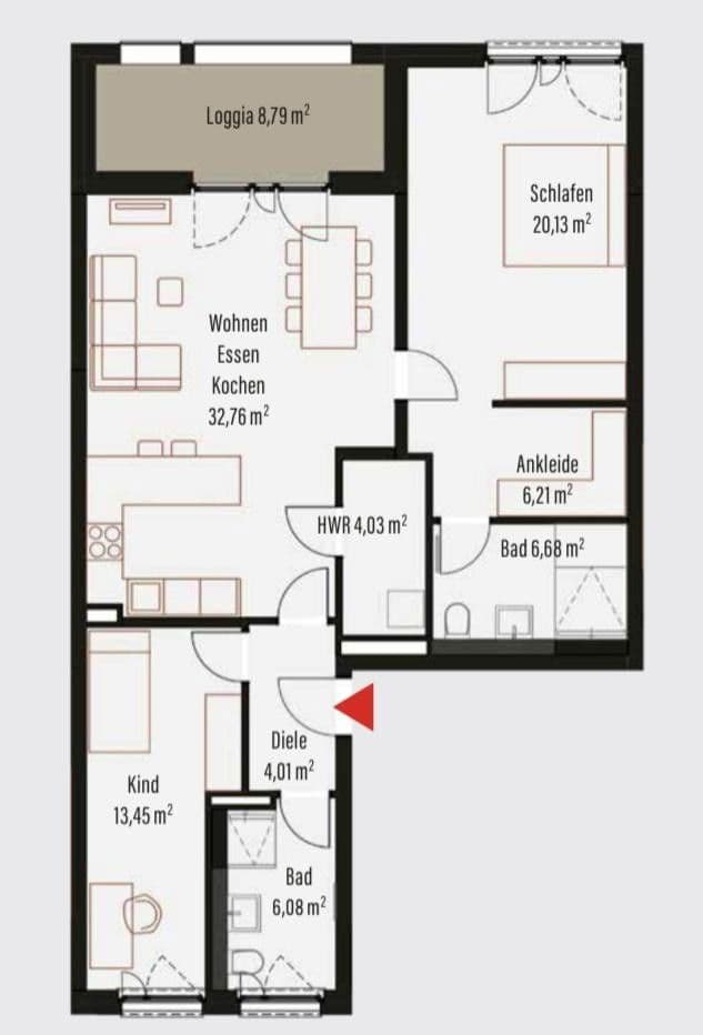 Pronájem bytu 3+1 98 m², Forchheim, Bavorsko Pronájem bytu 3+1 98 m², Forchheim, Bavorsko