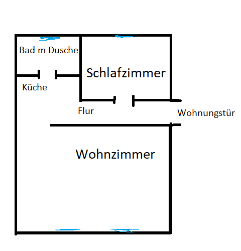 Pronájem bytu 2+1 49 m², Bischlebener Str. 1, Erfurt-Hochheim, Durynsko Pronájem bytu 2+1 49 m², Bischlebener Str. 1, Erfurt-Hochheim, Durynsko