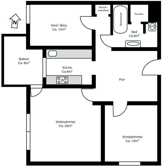 Prodej bytu 3+1 81 m², Böblingen, Bádensko-Württembersko Prodej bytu 3+1 81 m², Böblingen, Bádensko-Württembersko