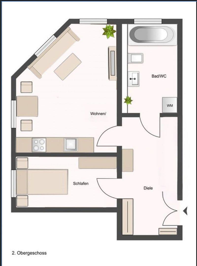 Pronájem bytu 2+1 47 m², Brehmestraße 1, Leipzig, Sasko Pronájem bytu 2+1 47 m², Brehmestraße 1, Leipzig, Sasko