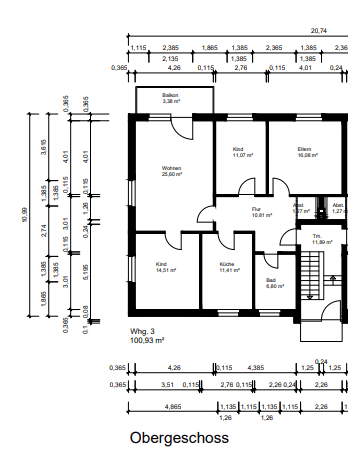 Pronájem bytu 4+1 96 m², Breslauer Straße 45, Fürstenau, Dolní Sasko Pronájem bytu 4+1 96 m², Breslauer Straße 45, Fürstenau, Dolní Sasko