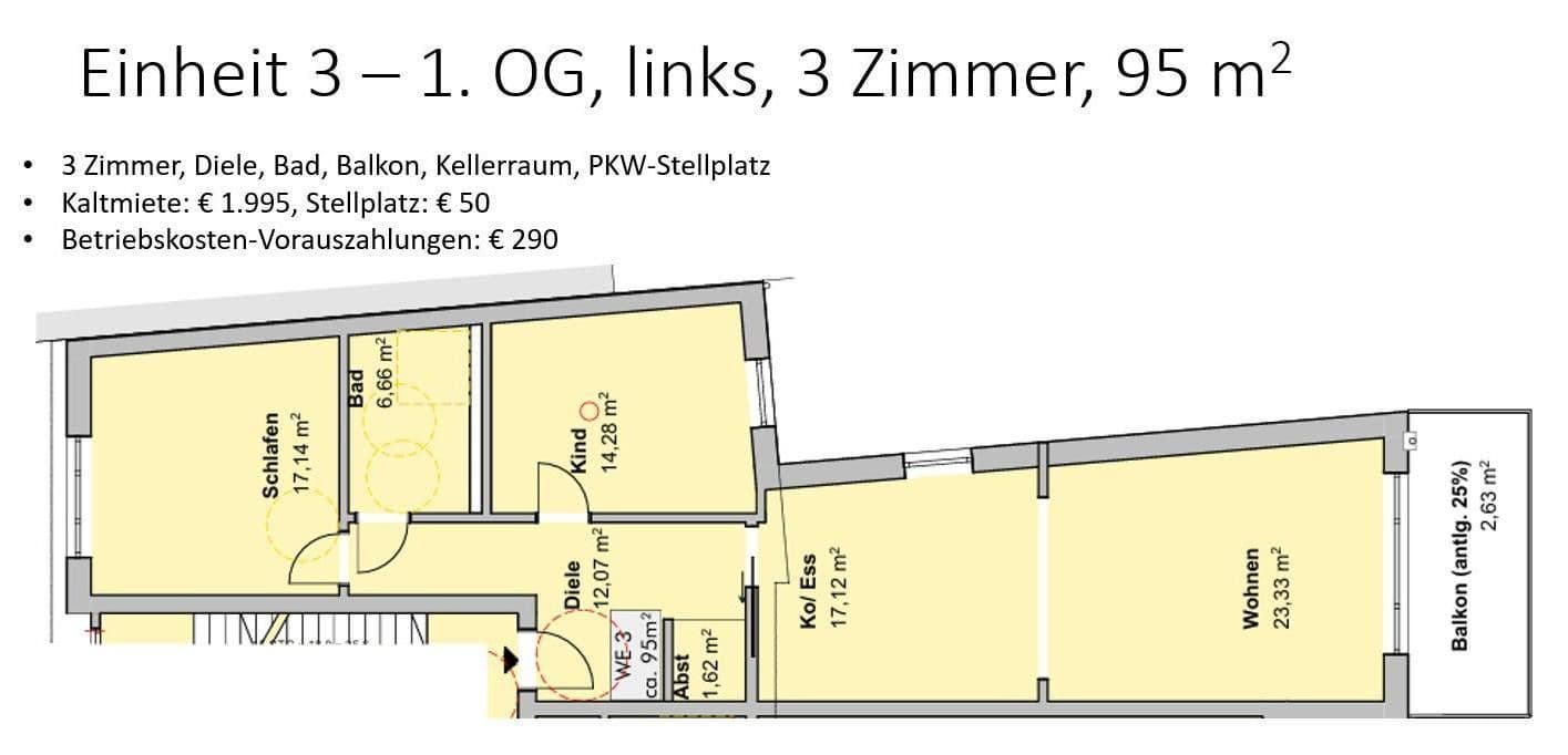 Pronájem bytu 3+1 95 m², Erkerstrasse 23, Köln Porz Ensen, Severní Porýní-Vestfálsko Pronájem bytu 3+1 95 m², Erkerstrasse 23, Köln Porz Ensen, Severní Porýní-Vestfálsko