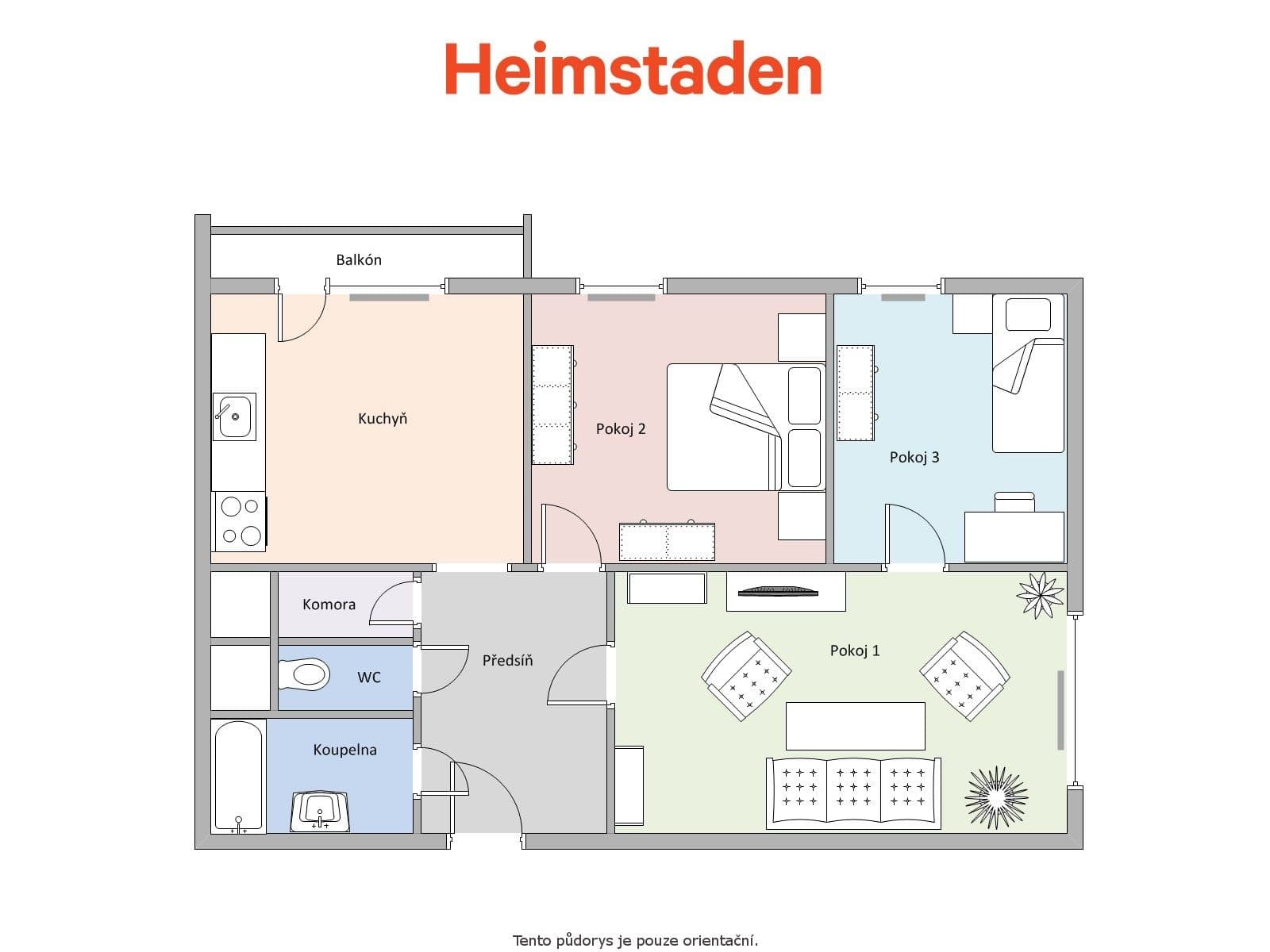Pronájem bytu 3+1 66 m², Studentská, Karviná, Moravskoslezský kraj Pronájem bytu 3+1 66 m², Studentská, Karviná, Moravskoslezský kraj