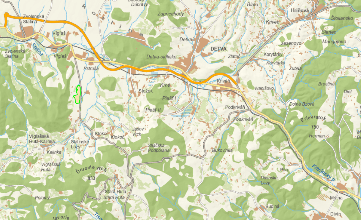 Prodej pozemku 647.000 m², Vígľaš, Banskobystrický kraj Prodej pozemku 647.000 m², Vígľaš, Banskobystrický kraj