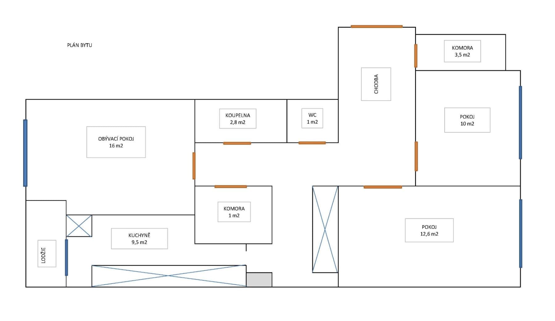 Pronájem bytu 3+1 73 m², Zdiměřická, Praha, Praha Pronájem bytu 3+1 73 m², Zdiměřická, Praha, Praha