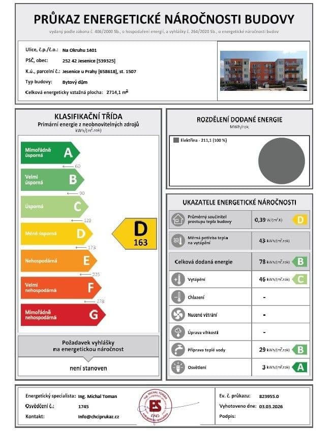 Prodej bytu 2+kk 63 m², Na Okruhu, Jesenice, Středočeský kraj Prodej bytu 2+kk 63 m², Na Okruhu, Jesenice, Středočeský kraj