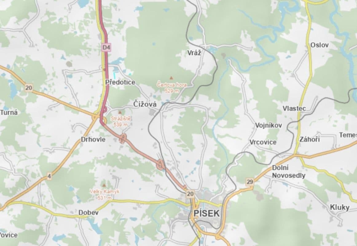 Prodej pozemku 4.057 m², Předotice, Jihočeský kraj Prodej pozemku 4.057 m², Předotice, Jihočeský kraj