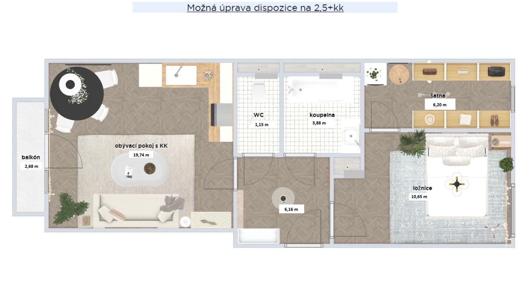 Prodej bytu 1+1 48 m², Kopečná, Brno, Jihomoravský kraj Prodej bytu 1+1 48 m², Kopečná, Brno, Jihomoravský kraj