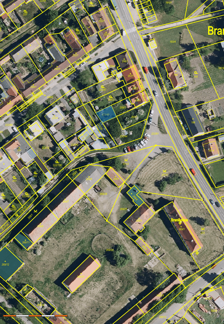 Prodej pozemku 819 m², Branišovice, Jihomoravský kraj Prodej pozemku 819 m², Branišovice, Jihomoravský kraj