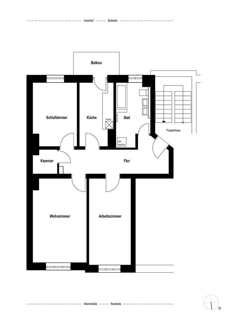 Prodej bytu 3+1 87 m², Alramstr. 15, München, Bavorsko Prodej bytu 3+1 87 m², Alramstr. 15, München, Bavorsko