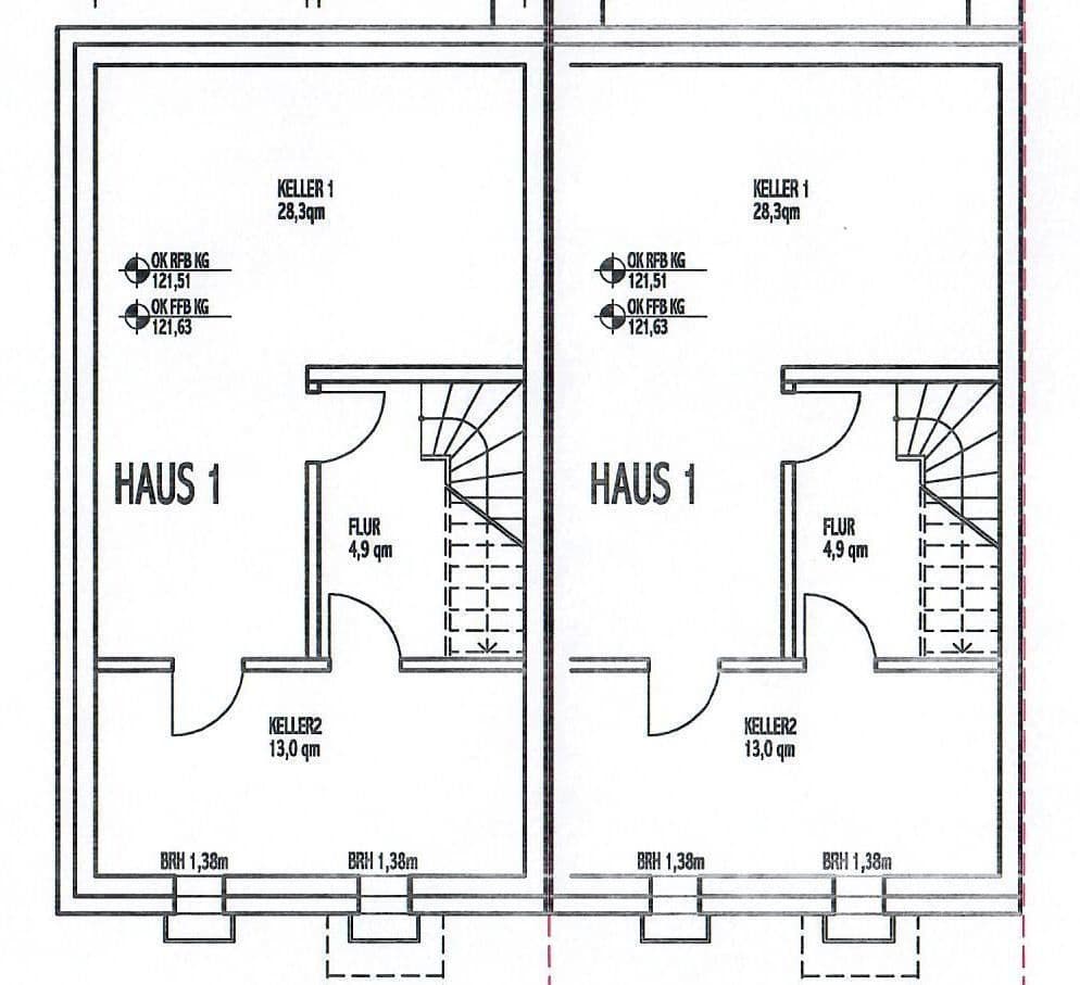 Prodej domu 160 m², pozemek 159 m², Gründau, Hessen Prodej domu 160 m², pozemek 159 m², Gründau, Hessen