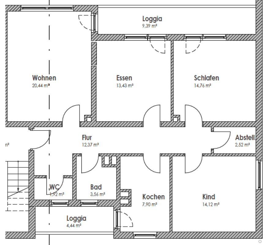 Pronájem bytu 4+1 93 m², Ringstraße, Walldürn, Bádensko-Württembersko Pronájem bytu 4+1 93 m², Ringstraße, Walldürn, Bádensko-Württembersko