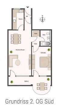 Pronájem bytu 2+1 71 m², Muenchen, Bavorsko Pronájem bytu 2+1 71 m², Muenchen, Bavorsko