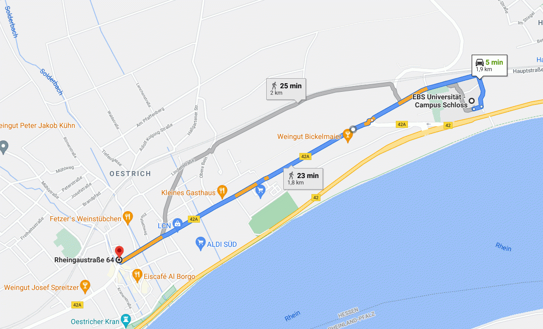 Pronájem domu 336 m², pozemek 450 m², Rheingaustr. 64, Oestrich-Winkel, Hessen Pronájem domu 336 m², pozemek 450 m², Rheingaustr. 64, Oestrich-Winkel, Hessen