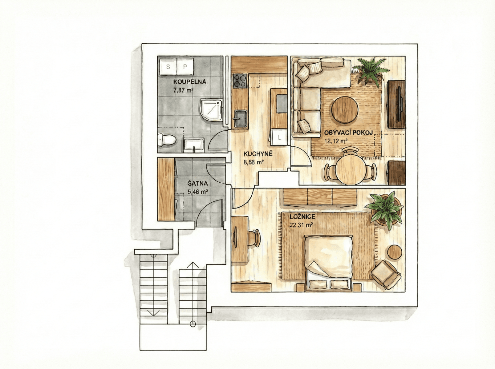 Pronájem bytu 2+1 60 m², Pražská, Třebíč, Kraj Vysočina Pronájem bytu 2+1 60 m², Pražská, Třebíč, Kraj Vysočina