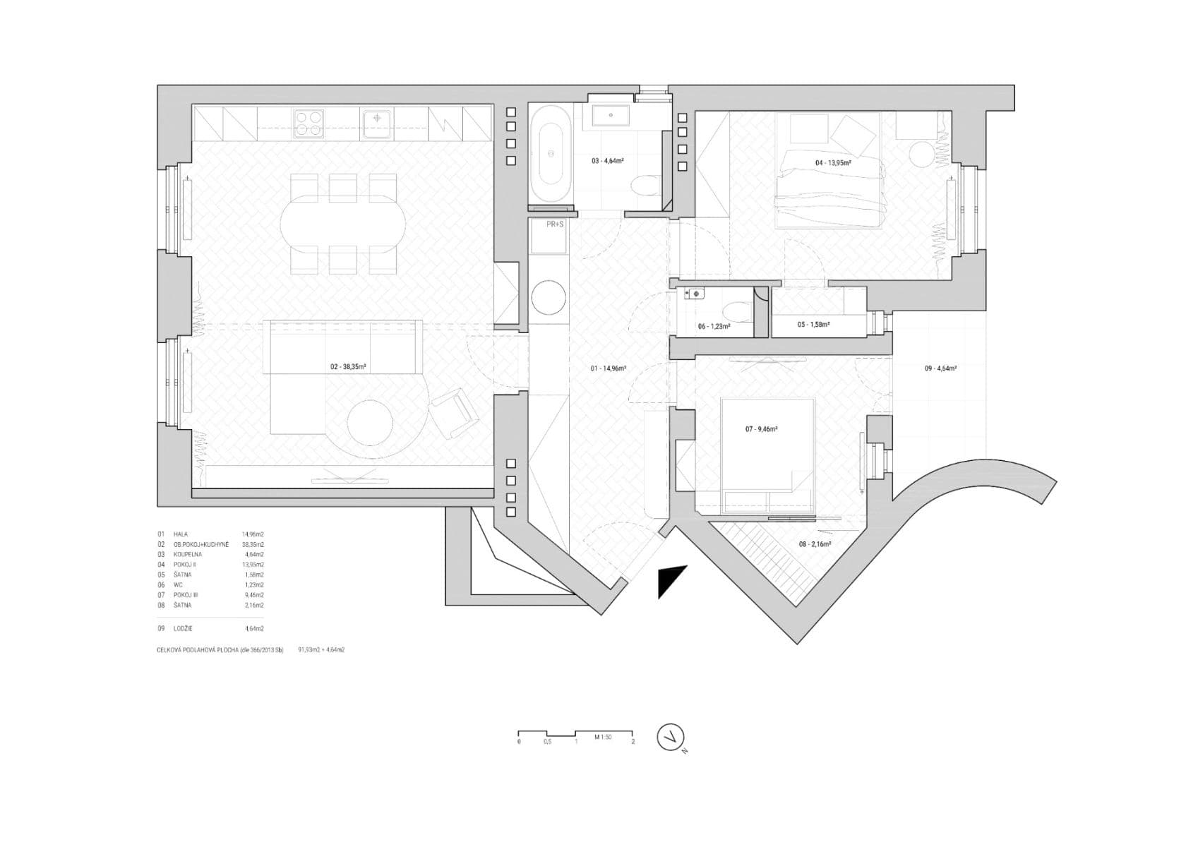 Prodej bytu 3+kk 97 m², Rejskova, Praha, Praha Prodej bytu 3+kk 97 m², Rejskova, Praha, Praha