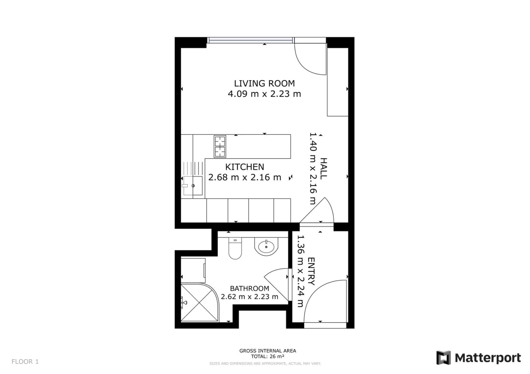 Pronájem bytu 1+kk 27 m², Olgy Havlové, Praha, Praha Pronájem bytu 1+kk 27 m², Olgy Havlové, Praha, Praha