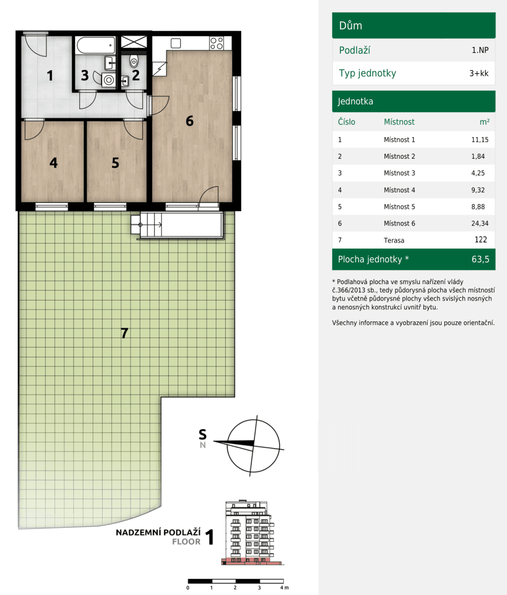 Pronájem bytu 3+kk 67 m², Hermanové, Praha, Praha Pronájem bytu 3+kk 67 m², Hermanové, Praha, Praha