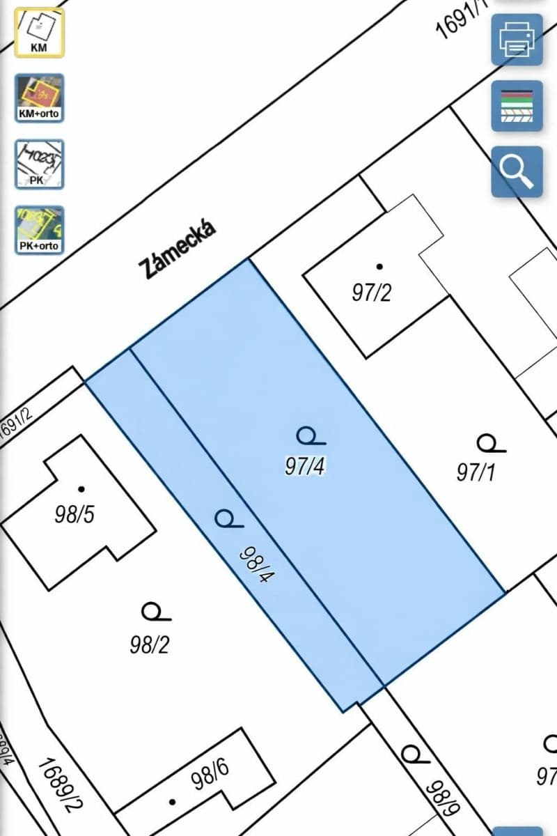 Prodej pozemku 713 m², Zámecká, Jirny, Středočeský kraj Prodej pozemku 713 m², Zámecká, Jirny, Středočeský kraj