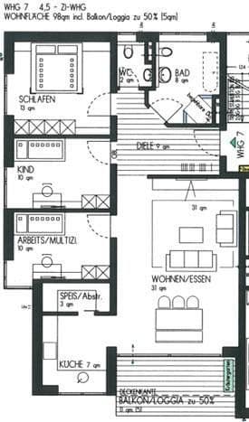 Pronájem bytu 4+kk 98 m², Lauchheim, Bádensko-Württembersko Pronájem bytu 4+kk 98 m², Lauchheim, Bádensko-Württembersko