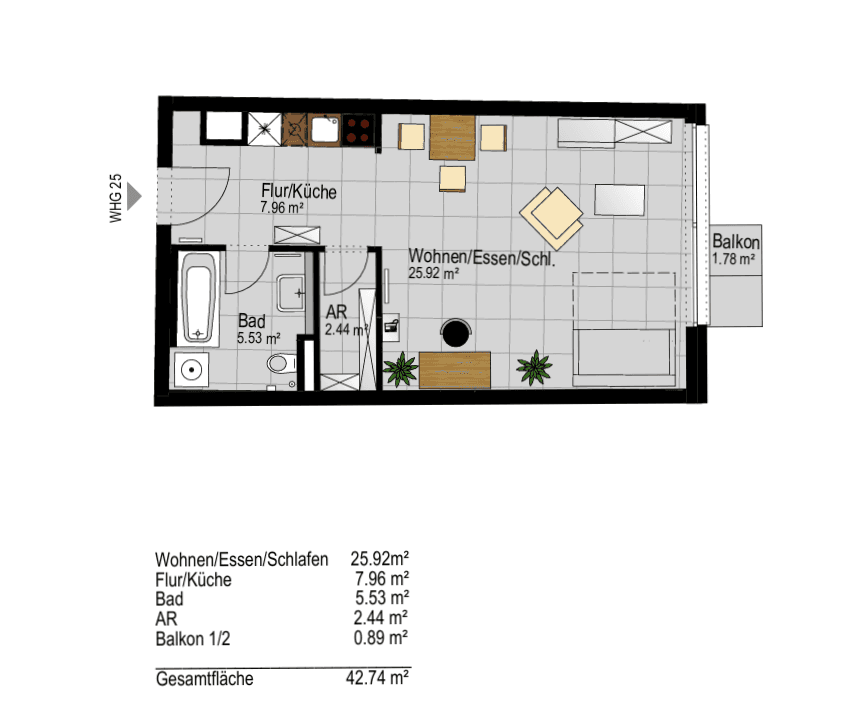Prodej bytu 1+1 43 m², Franz-Marc-Straße 1, Puchheim-Bahnhof, Bavorsko Prodej bytu 1+1 43 m², Franz-Marc-Straße 1, Puchheim-Bahnhof, Bavorsko