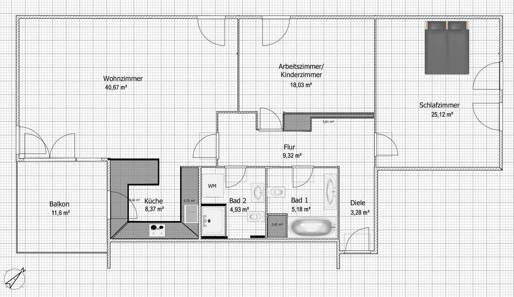 Prodej bytu 3+1 121 m², Berlin, Berlín Prodej bytu 3+1 121 m², Berlin, Berlín