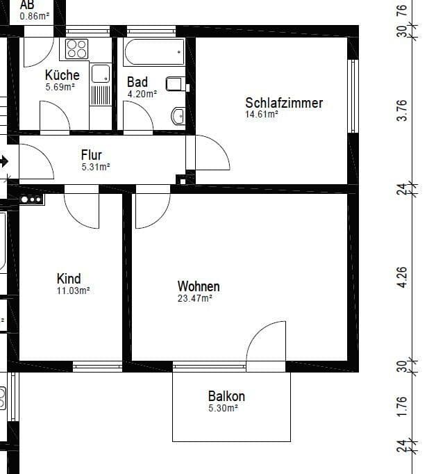 Pronájem bytu 3+kk 68 m², Schermbeck, Severní Porýní-Vestfálsko Pronájem bytu 3+kk 68 m², Schermbeck, Severní Porýní-Vestfálsko