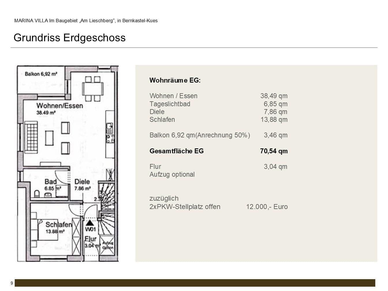 Prodej bytu 3+1 136 m², Am Lieschberg 44, Bernkastel-Kues, Porýní-Falc Prodej bytu 3+1 136 m², Am Lieschberg 44, Bernkastel-Kues, Porýní-Falc