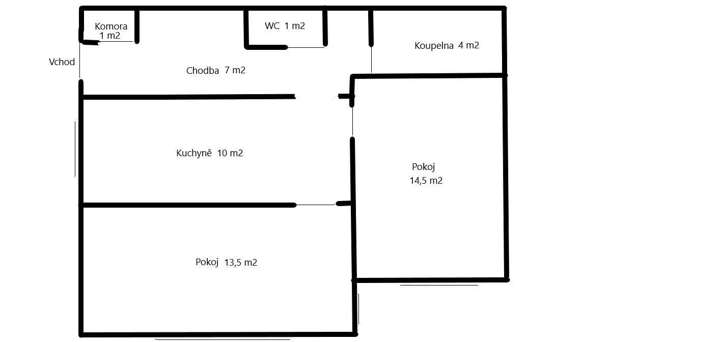 Pronájem bytu 2+1 51 m², Hornokrčská, Praha, Praha Pronájem bytu 2+1 51 m², Hornokrčská, Praha, Praha