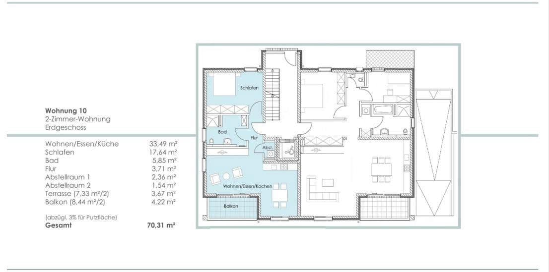 Prodej bytu 2+kk 71 m², Bahnhofstraße 7, Freudenstadt, Bádensko-Württembersko Prodej bytu 2+kk 71 m², Bahnhofstraße 7, Freudenstadt, Bádensko-Württembersko