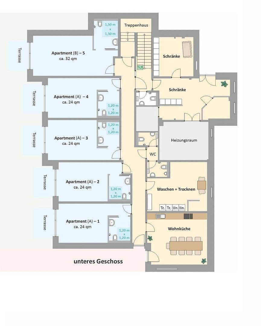 Pronájem bytu 1+1 24 m², Zur Rieselwiese 7b, Demen, Mecklenburg-Vorpommern Pronájem bytu 1+1 24 m², Zur Rieselwiese 7b, Demen, Mecklenburg-Vorpommern