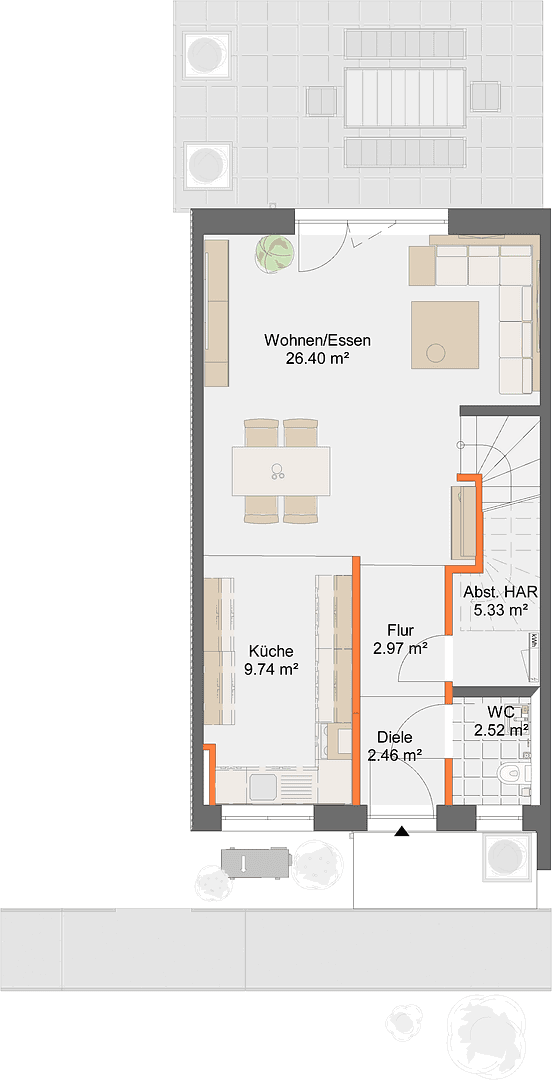 Pronájem domu 140 m², pozemek 100 m², Veckerhagenerstr. 4, Fuldatal, Hessen Pronájem domu 140 m², pozemek 100 m², Veckerhagenerstr. 4, Fuldatal, Hessen