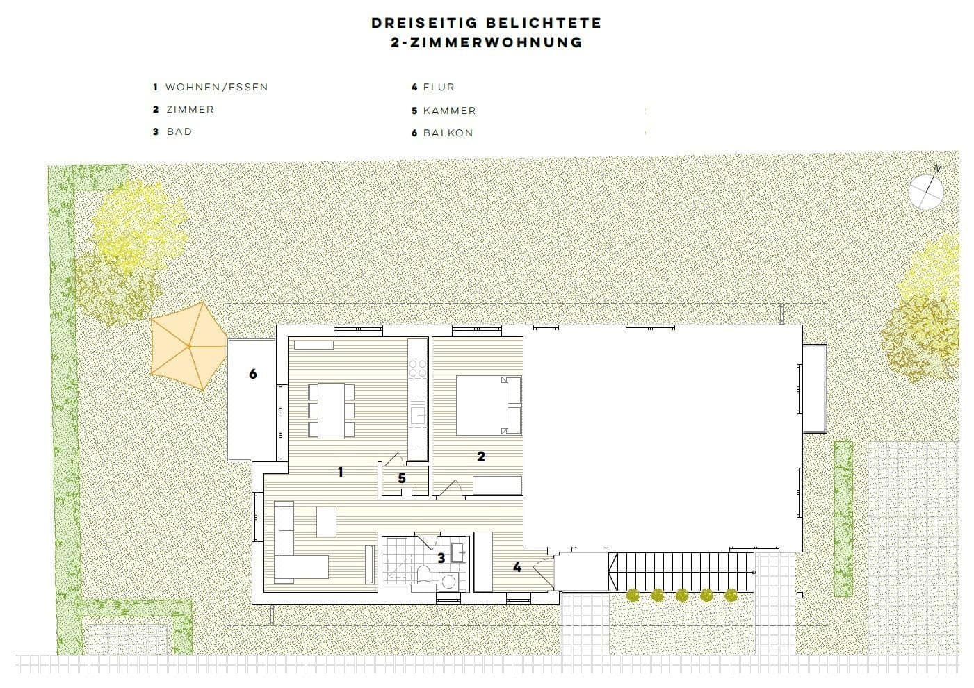 Pronájem bytu 2+1 60 m², Oderstraße 17, Bernau, Braniborsko Pronájem bytu 2+1 60 m², Oderstraße 17, Bernau, Braniborsko