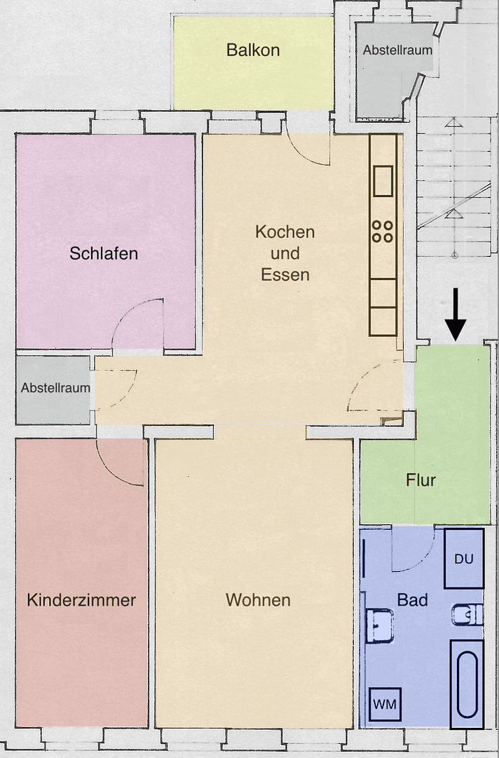 Pronájem bytu 3+kk 84 m², Gustav-Adolf-Straße 41, Chemnitz, Sasko Pronájem bytu 3+kk 84 m², Gustav-Adolf-Straße 41, Chemnitz, Sasko