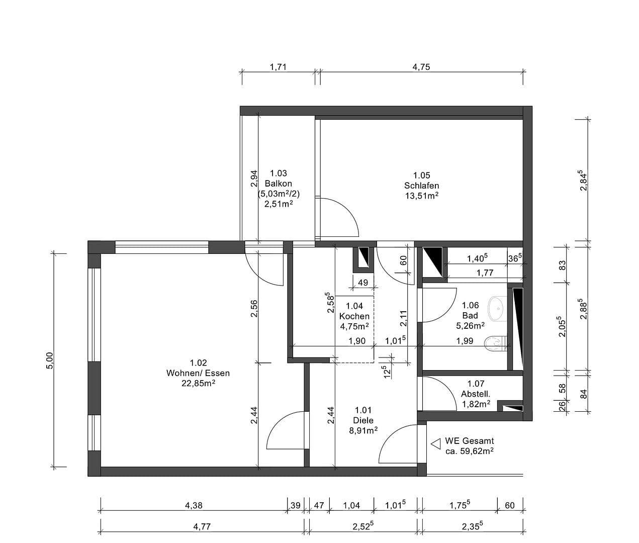 Prodej bytu 2+1 60 m², Boschetsrieder Str. 63, München, Bavorsko Prodej bytu 2+1 60 m², Boschetsrieder Str. 63, München, Bavorsko