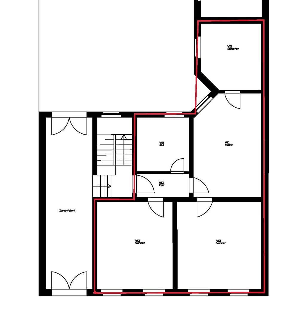 Pronájem bytu 3+1 90 m², Eisenbahnstraße 19, Eberswalde, Braniborsko Pronájem bytu 3+1 90 m², Eisenbahnstraße 19, Eberswalde, Braniborsko