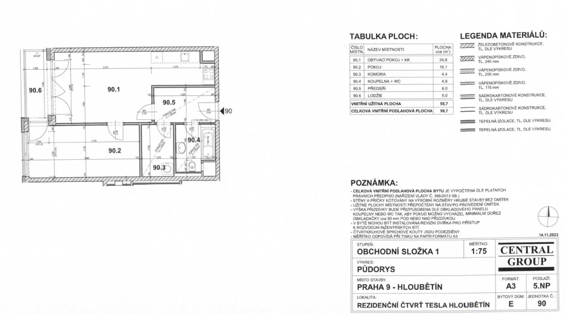 Prodej bytu 2+kk 59 m², Poděbradská, Praha, Praha Prodej bytu 2+kk 59 m², Poděbradská, Praha, Praha