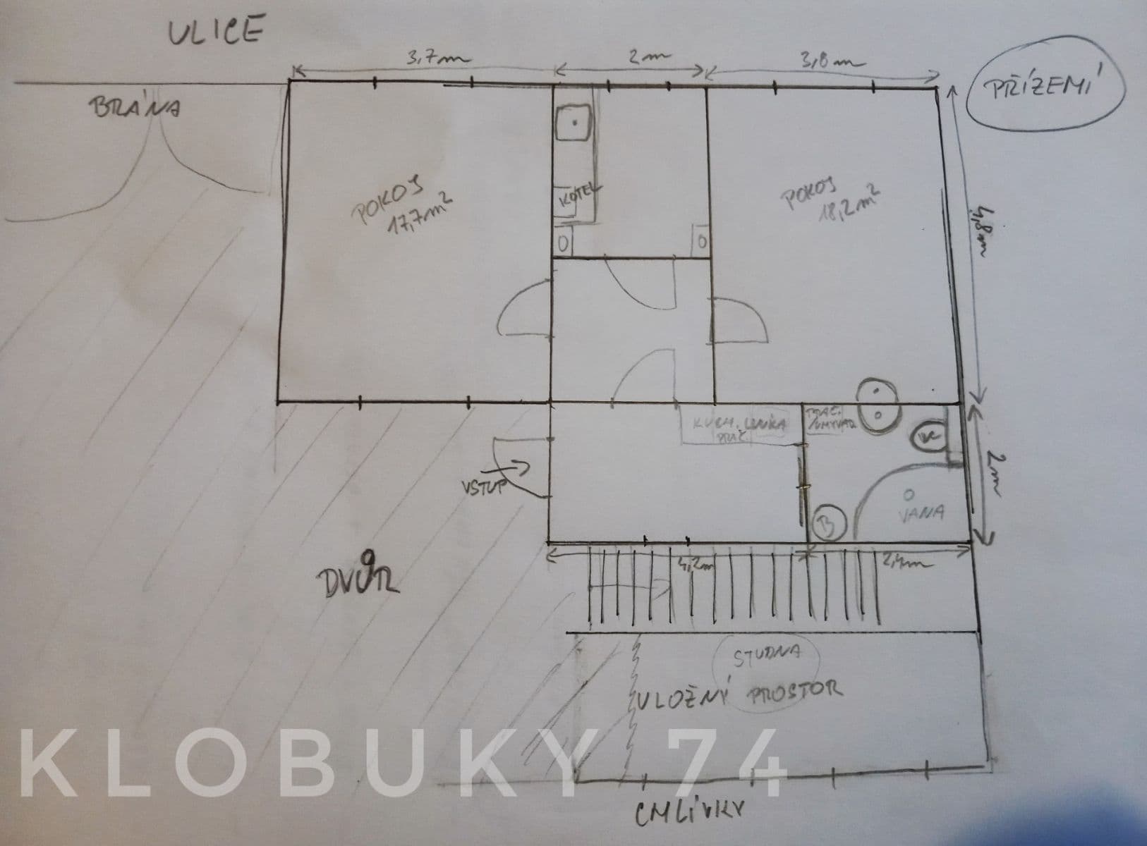 Prodej domu 118 m², pozemek 783 m², Nádražní, Klobuky, Středočeský kraj Prodej domu 118 m², pozemek 783 m², Nádražní, Klobuky, Středočeský kraj