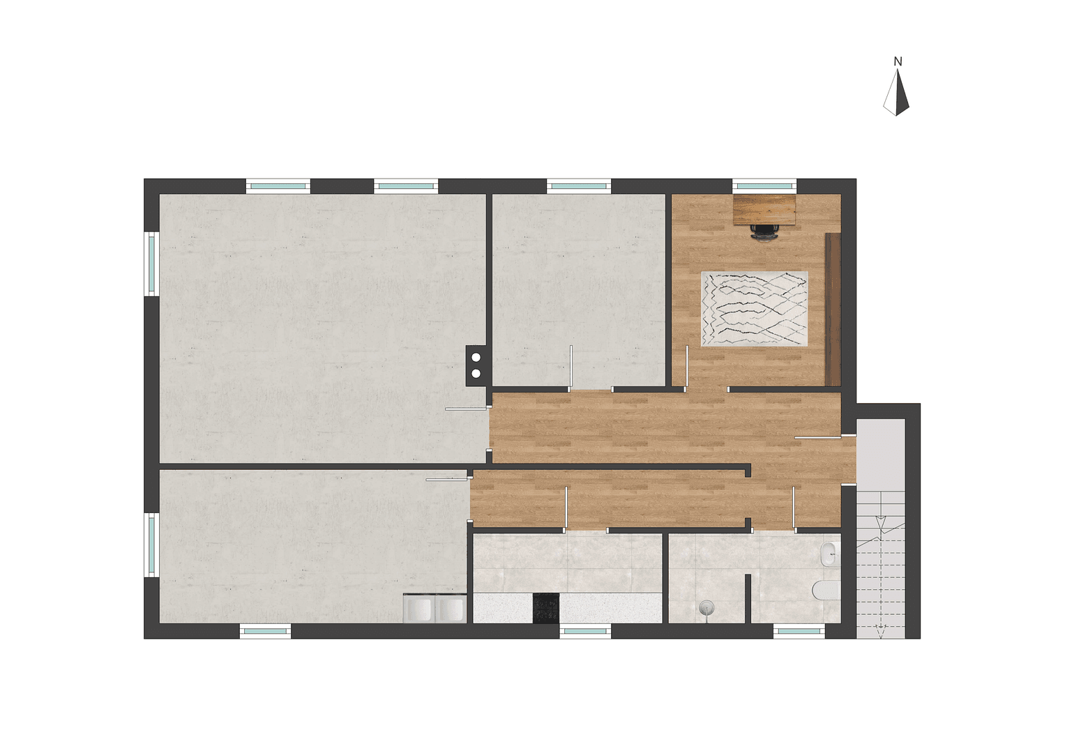 Prodej bytu 4+1 108 m², Mühlenbecker Land, Braniborsko Prodej bytu 4+1 108 m², Mühlenbecker Land, Braniborsko