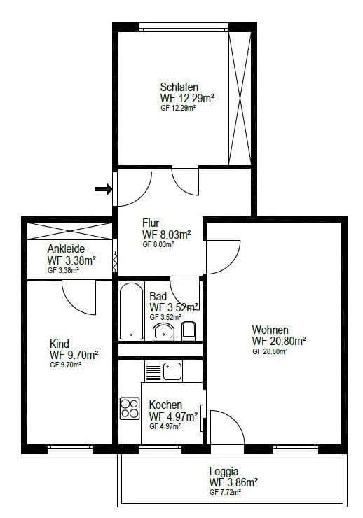 Prodej bytu 3+1 67 m², Dresden, Sasko Prodej bytu 3+1 67 m², Dresden, Sasko