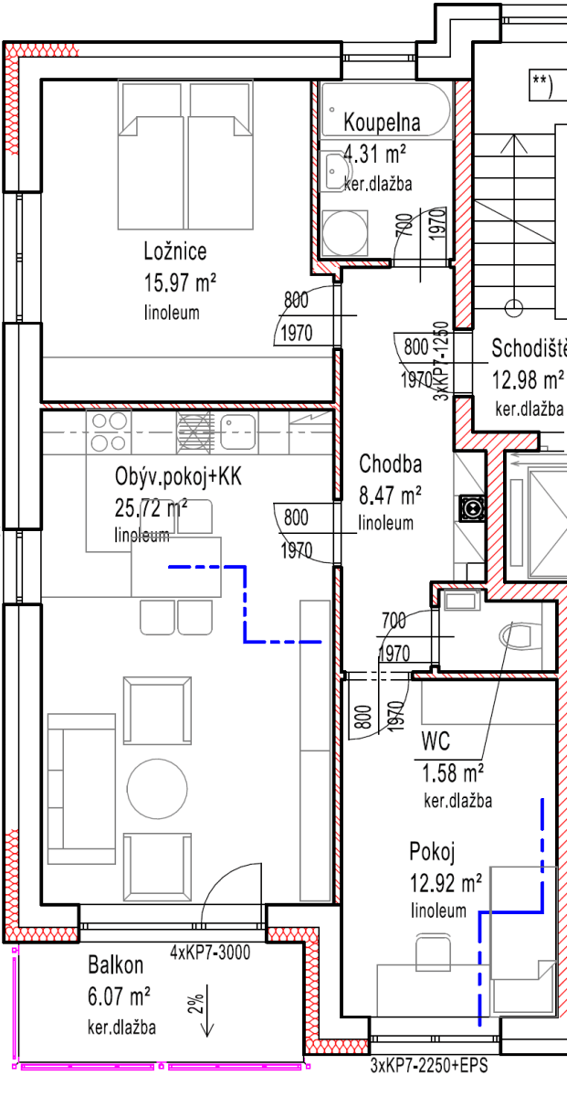 Prodej bytu 3+kk 68 m², Palackého, Tachov, Plzeňský kraj Prodej bytu 3+kk 68 m², Palackého, Tachov, Plzeňský kraj