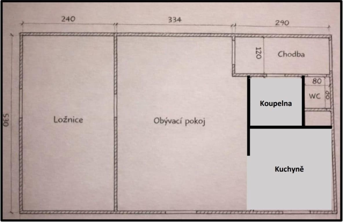Pronájem bytu 2+kk 44 m², Dětská, Praha, Praha Pronájem bytu 2+kk 44 m², Dětská, Praha, Praha
