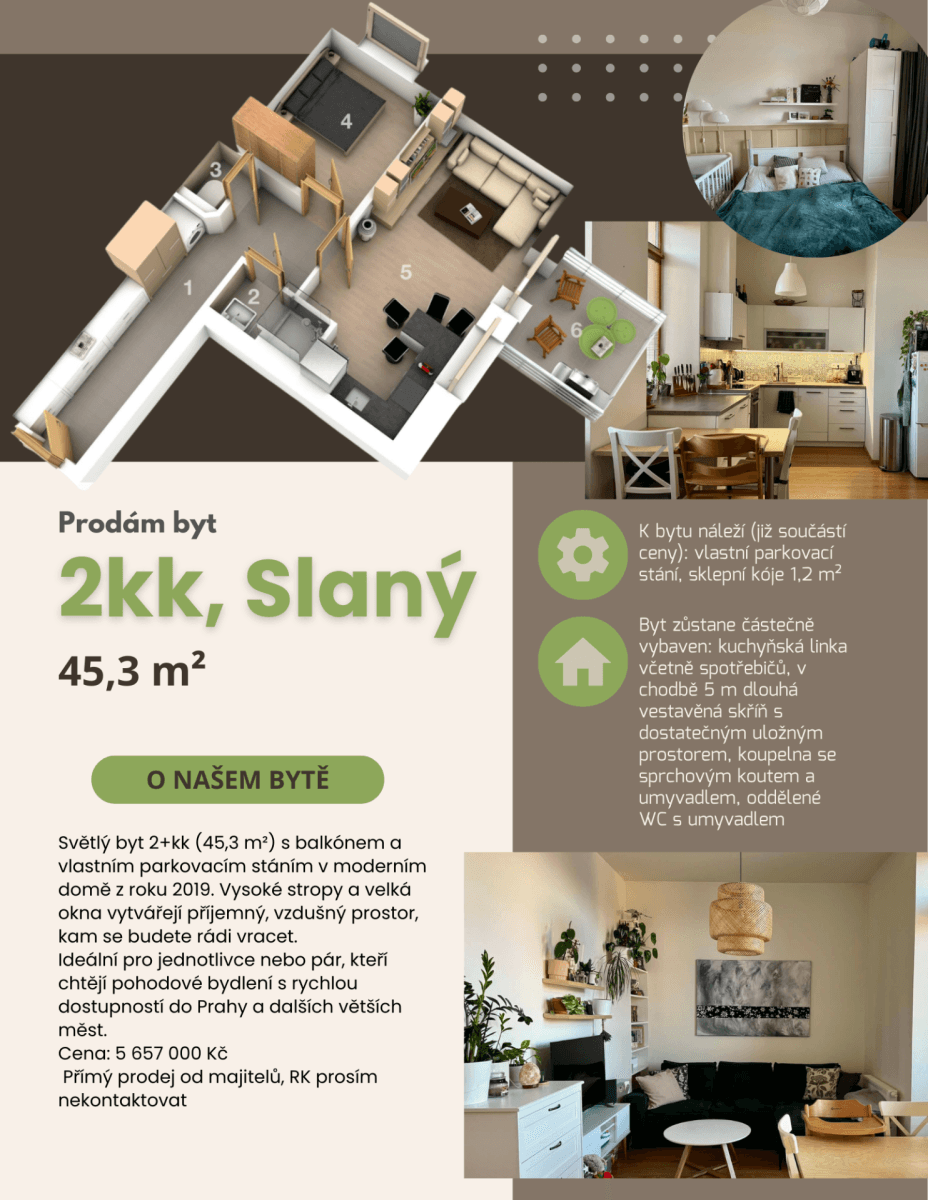 Prodej bytu 2+kk 45 m², Tomanova, Slaný, Středočeský kraj Prodej bytu 2+kk 45 m², Tomanova, Slaný, Středočeský kraj