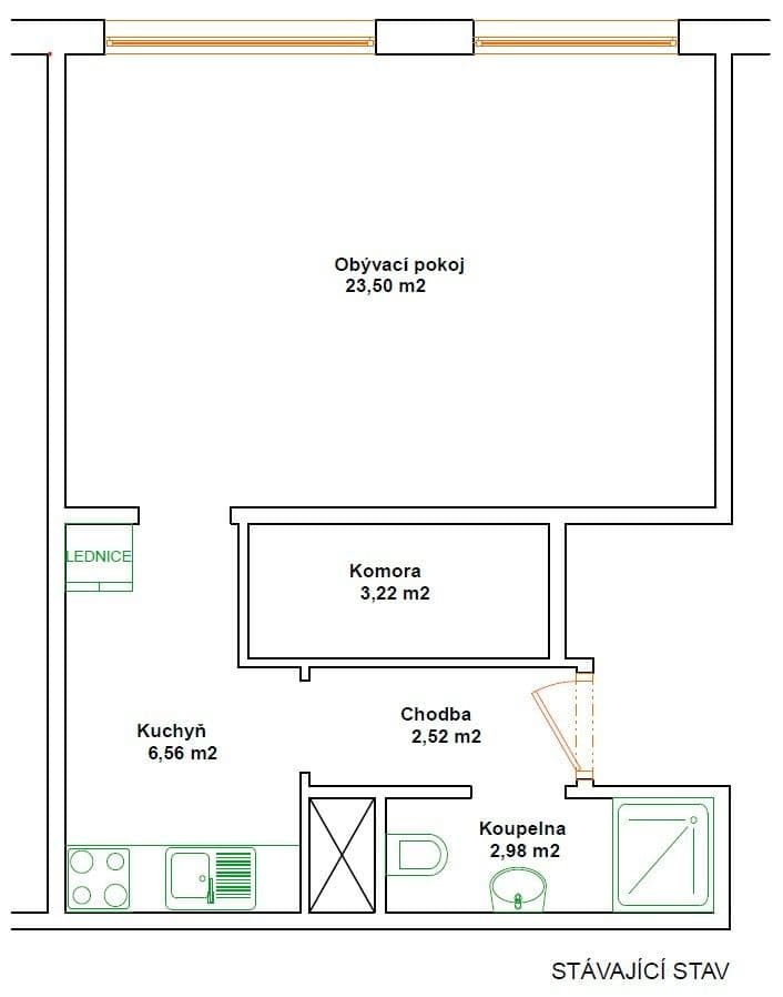 Prodej bytu 2+kk 40 m², Blattného, Praha, Praha Prodej bytu 2+kk 40 m², Blattného, Praha, Praha